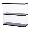 2-Tier Transparent Acrylic Minifigures Display Case ODIS-WH0043-64-1