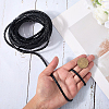 5M Braided Round PU Leather Jewelry Cord OCOR-GF0004-96A-01-3