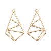 Smooth Surface Alloy Open Back Bezel Pendants X-PALLOY-S117-153-1