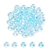 Electroplate Transparent Colours Rainbow Glass Seed Beads SEED-T007-03B-1