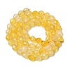 Dyed & Heated Natural Yellow Agate Beads Strands G-K376-F20-01-3