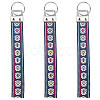 Iron with Polyester Inwrought Keychain KEYC-WH20054-011B-6