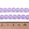 Baking Paint Transparent Glass Bead Strands GLAA-S031-8mm-25-4