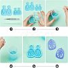 DIY Leaf Dangle Stud Earrings Silicone Molds DIY-OC0003-96-6