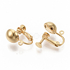 Brass Screw On Clip Earring Converter X-KK-T051-43G-NF-2