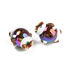 Hand Painted Acrylic with Enamel Beads X-MACR-K354-30-2