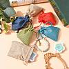 Polyester Imitation Burlap Packing Pouches Drawstring Bags X-ABAG-R005-9x7-M-6