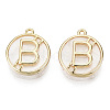 Brass Cat Eye Charms KK-T056-69G-NF-1