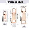 18Pcs 3 Styles Alloy Zipper Pull Tabs FIND-CY0001-83LG-2