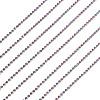 5Yards Alloy Glass Rhinestone Cup Chains AJEW-TA0002-63-3