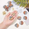 Olycraft DIY Walnut Wooden Dangle Earring Making Kits DIY-OC0006-56-3