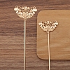 Alloy Hair Stick Findings for Women PW-WG43FC0-03-1