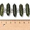 Natural Chinese Jade Southern Jade Double Terminated Point Beads Strands G-H069-B15-01-5