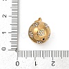 304 Stainless Steel Micro Pave Cubic Zirconia Pendants LS-STAS-D305-02G-B-3