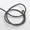 Electroplate Non-magnetic Synthetic Hematite Beads Strands G-J208G-03-2