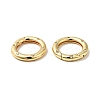 Brass Pave Clear Cubic Zirconia Spring Gate Rings X-KK-J301-15G-3