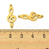 304 Stainless Steel Connector Charms STAS-L022-229G-3