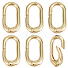 6Pcs Brass Spring Gate Rings KK-BC0014-89-1