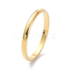 2mm Polished Plain Dome Finger Ring for Girl Women RJEW-C012-05D-G-3