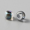 Transparent Inside Colours Rainbow Glass Seed Beads GLAA-WH0023-21-2