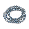 Electroplate Glass Beads Strands EGLA-L018-A-FR03-3