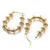 304 Stainless Steel Barbell Hoop Earrings EJEW-B023-05G-2