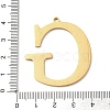 304 Stainless Steel Pendants STAS-C157-01G-G-3