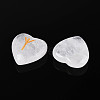 25Pcs Natural Quartz Crystal Heart Rune Stones with Elder Futhark Alphabet Engraved G-T144-02C-3