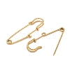 304 Stainless Steel Safety Pins Brooch Findings STAS-K252-11D-G-2