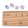 Opaque White Acrylic Beads MACR-N012-01-4