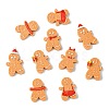 18Pcs 6 Styles Christmas Opaque Resin Cabochons RESI-CJ0004-73-8