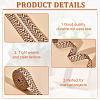 8 Yards 4 Colors Ethnic Style Embroidery Polyester Ribbons OCOR-BC0005-65-4