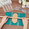 Rectangle Acrylic Rolling Mud Stick Guide Rule AJEW-WH0554-56-3