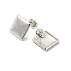 Brass Stud Earrings EJEW-B035-14P-2