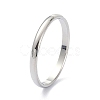 Non-Tarnish 2mm Polished Plain Dome Finger Ring for Girl Women RJEW-C012-05B-P-3