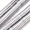 Electroplate Non-magnetic Synthetic Hematite Beads Strands X-G-F300-17C-01-1