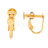 Brass Screw On Clip-on Earring Findings KK-L164-02-2