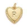 Rack Plating Golden Brass Pendants KK-E260-01G-R-1