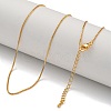Brass Box Chain Necklaces for Women NJEW-U011-05G-1