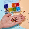 8 Colors Glass Seed Beads SEED-YW0001-61-8