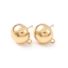 Brass Stud Earring Findings KK-G604-01G-05-1