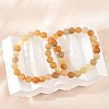 Natural Topaz Jade Beads Stretch Bracelets BJEW-F380-01-B07-1