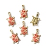 Alloy Enamel Pendants FIND-WH0129-32E-2