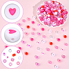 1200Pcs 10 Styles Opaque Plastic and  Opaque Acrylic Beads KY-PA0001-15A-6