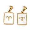 Constellations Natural White Shell Pendants STAS-M338-01I-G-1