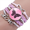 Imitation Leather Multi-strand Bracelets for Women PW-WG41135-05-1