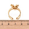 304 Stainless Steel with Enamel Cuff Rings for Women RJEW-Z116-01G-04-3