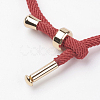 Cotton Twisted Cord Bracelet Making X-MAK-L012-04-2