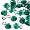 Faceted Transparent Glass Charms GLAA-T024-04F-1