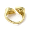 Rack Plating Brass Micro Pave Cubic Zirconia Finger Ring RJEW-C072-28G-3